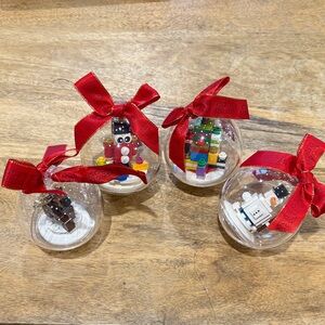 LEGO Christmas Ornaments - Set of 4
